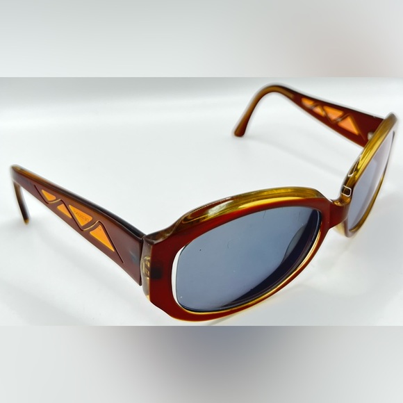 Cinzia Designs Brown Translucent Oval Sunglasses Frames Only - Picture 1 of 8